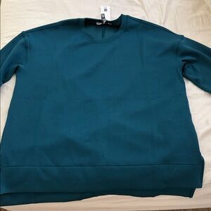 SPANX Teal Crew Neck Sweater